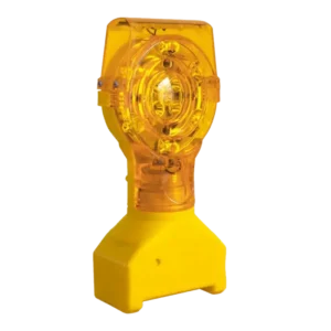 Lámpara solar LS LSB para señalización vial con luz LED ámbar intermitente