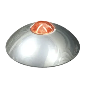 Botón solar LED de alta visibilidad con cuerpo de acero inoxidable