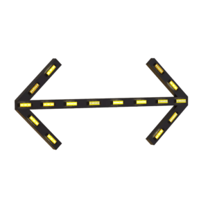 Flecha bidireccional es un dispositivo luminoso para colocarse y alimentarse del vehículo, diseñado para advertir a otros conductores de algún peligro o alguna reparación vial.