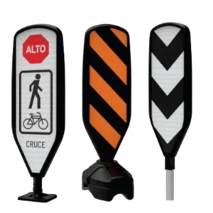 Paleta Unix sin luz para señalización vial y delimitación de carriles