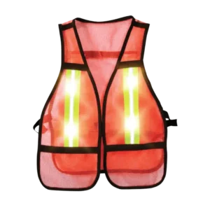 Chaleco con luz LED intermitente para trabajos nocturnos y seguridad vial